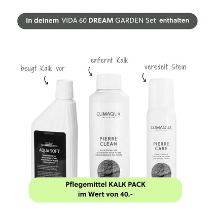 Gartenbrunnen VIDA 60 DREAM LIVING Set Anthrazit - CLIMAQUA