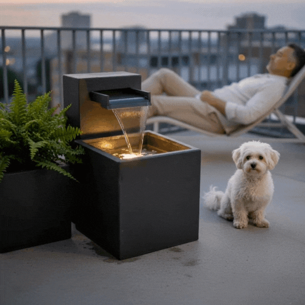 CLIMAQUA Fountains Waterwall Samui 40 Anthracite - CLIMAQUA