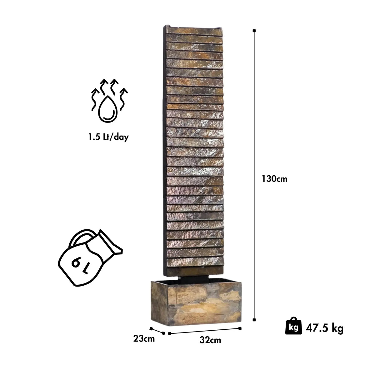 Wasserwand AVA L PREMIUM GARTEN Set - CLIMAQUA