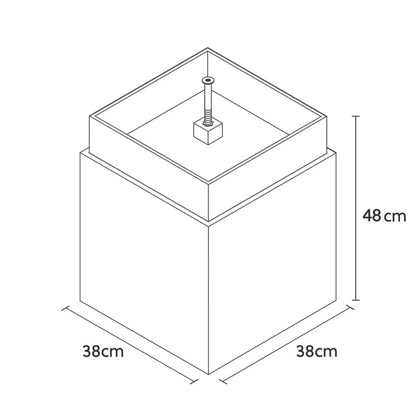 Gartenbrunnen VIDA 40 PREMIUM LIVING Set Anthrazit - CLIMAQUA