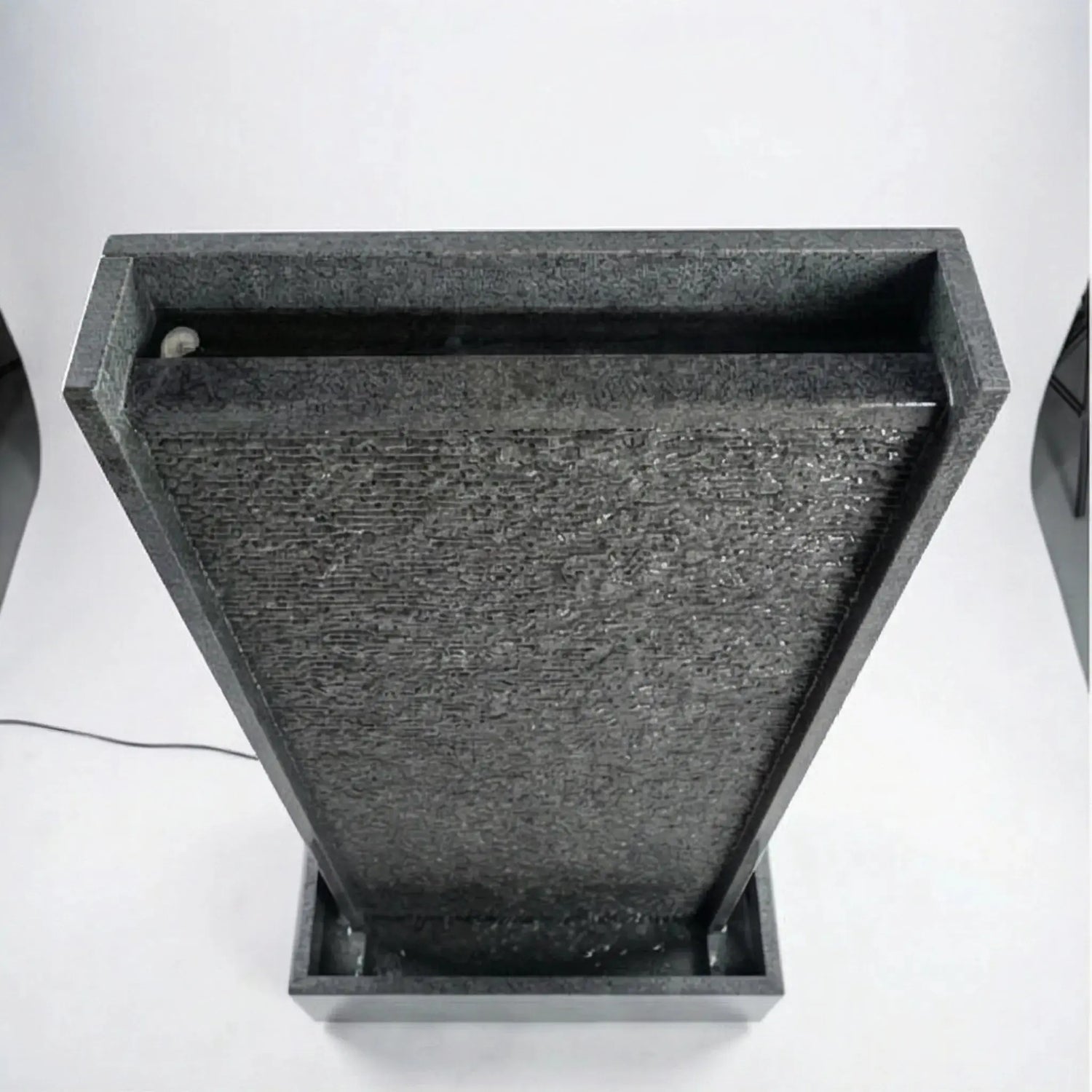 HARMONY – grosse Premium Wasserwand Granitstein, Indoor/Outdoor, 60×40×180 cm - CLIMAQUA