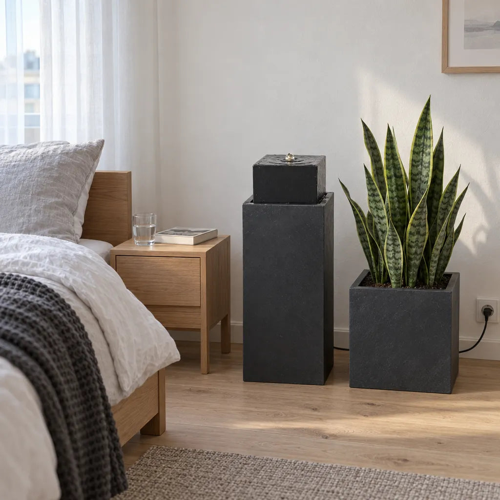 Säule Brunnen NEO ANTHRAZIT DREAM LIVING Set