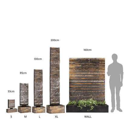 Mittelgrosse Wasserwand Schiefer AVA M - CLIMAQUA