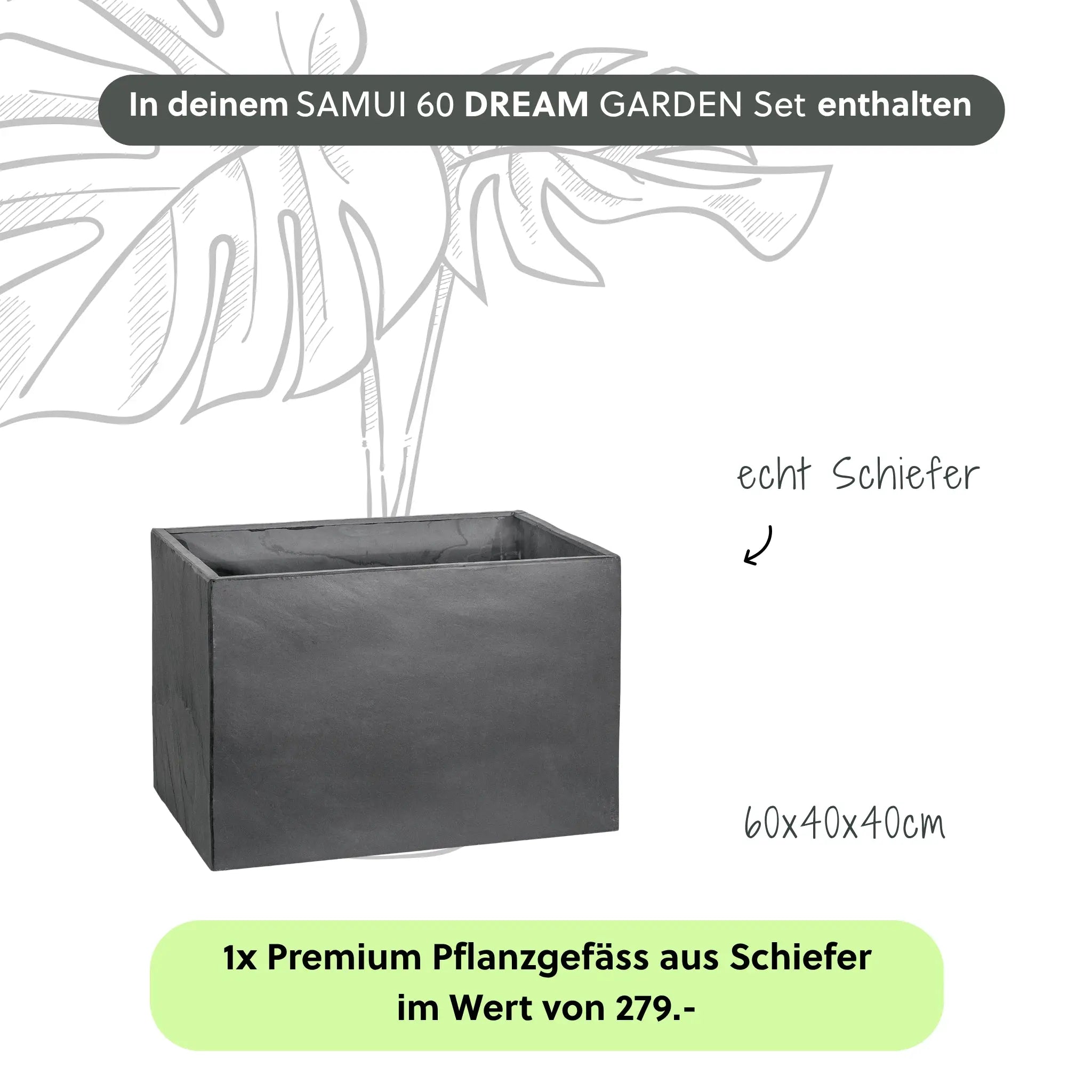 Gartenbrunnen SAMUI 60 DREAM GARDEN Set - CLIMAQUA