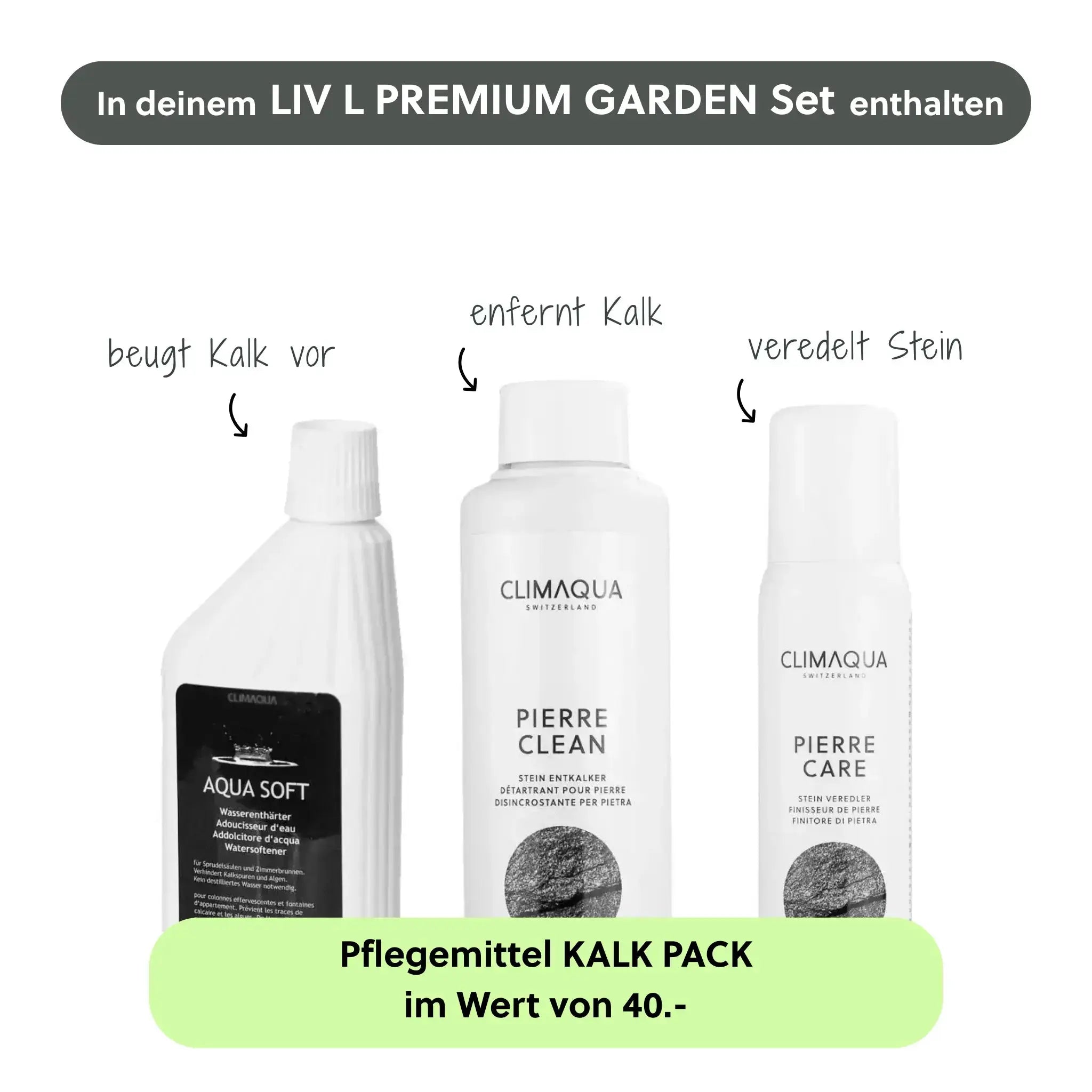 Wasserwand LIV L PREMIUM GARDEN Set - CLIMAQUA