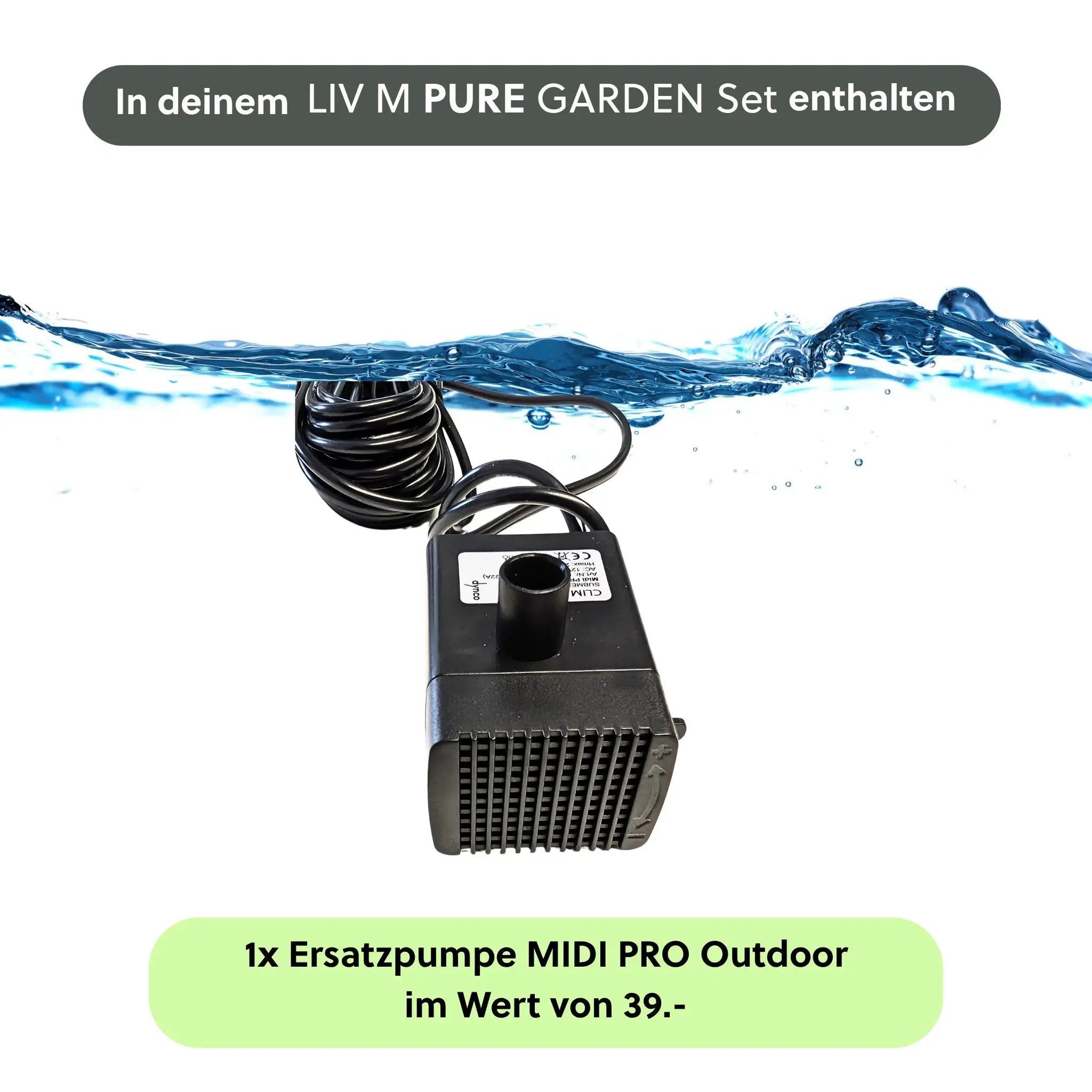 Wasserwand LIV M PURE GARDEN Set - CLIMAQUA