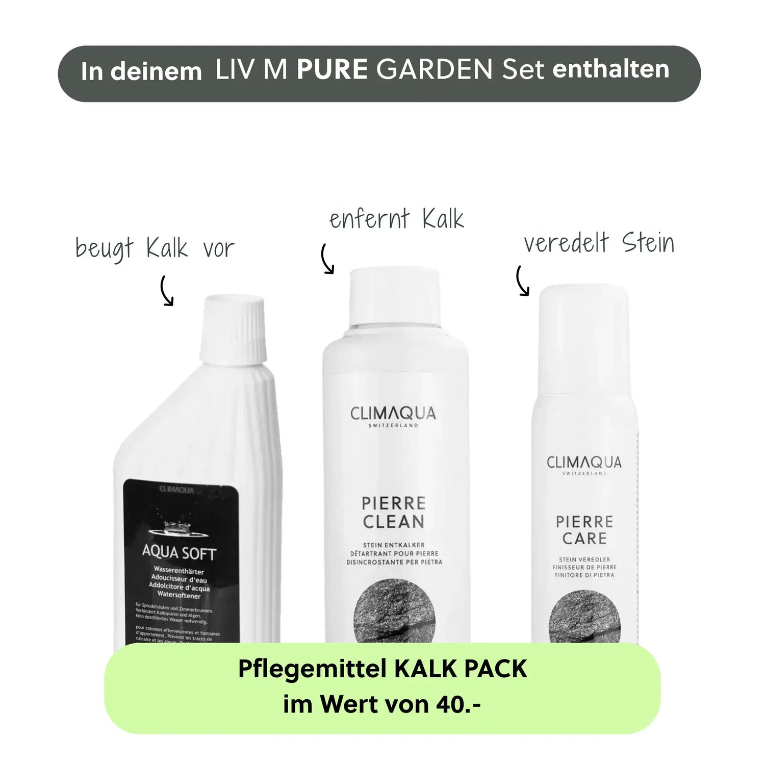 Wasserwand LIV M PURE GARDEN Set - CLIMAQUA