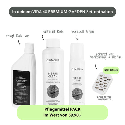 Gartenbrunnen VIDA 40 PREMIUM GARDEN Set Rusty - CLIMAQUA