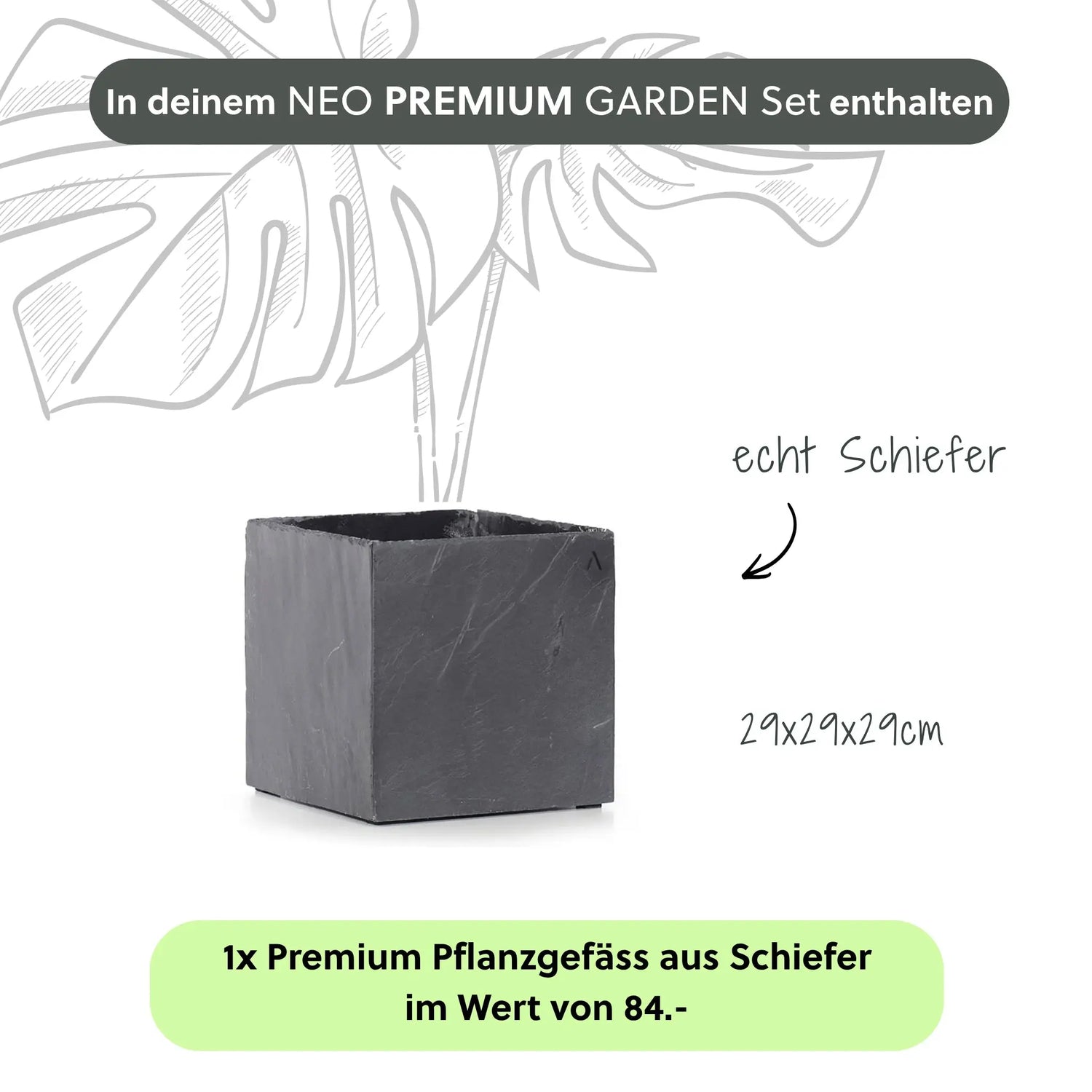 Säule Brunnen NEO PREMIUM GARDEN Set - CLIMAQUA