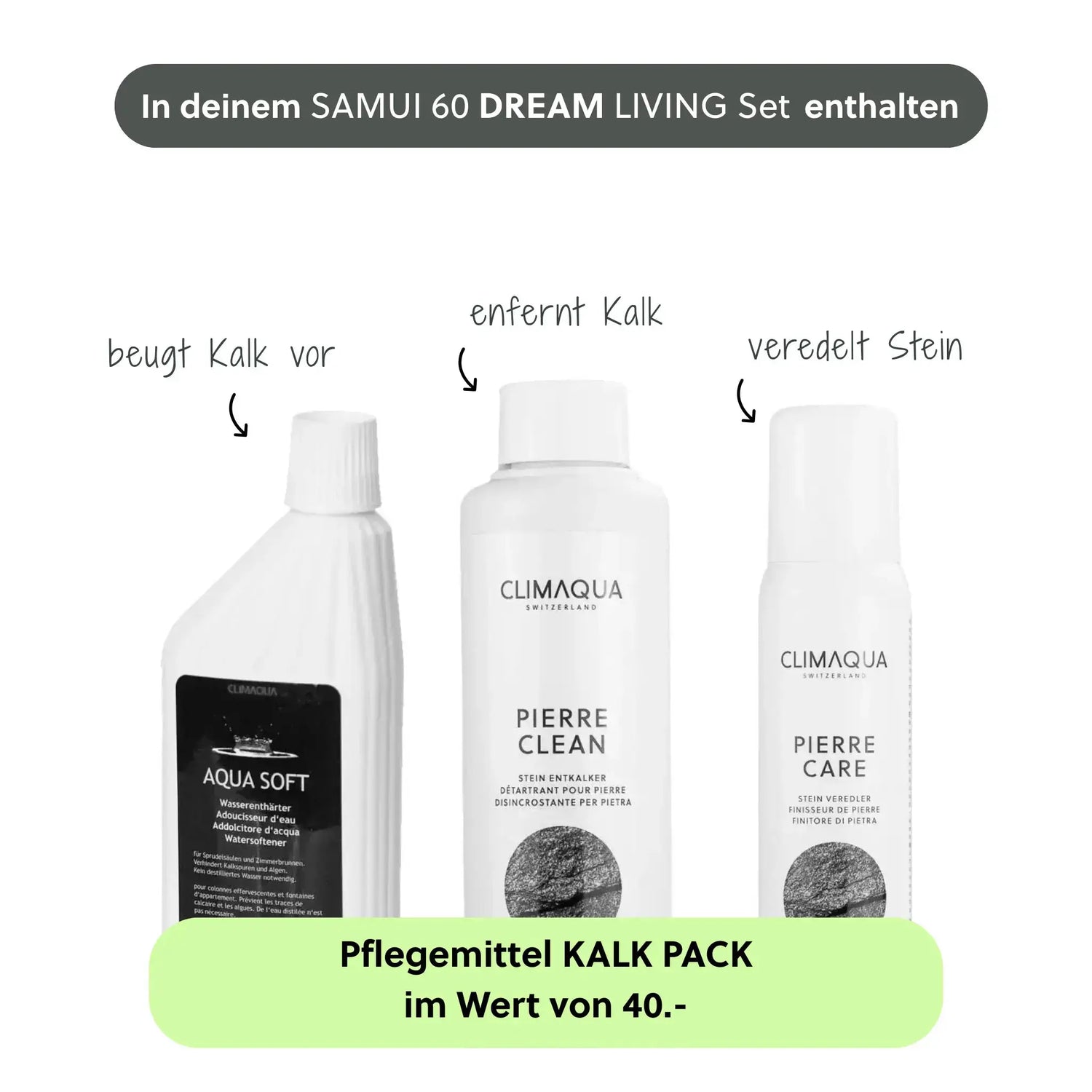 Gartenbrunnen SAMUI 60 DREAM LIVING Set - CLIMAQUA