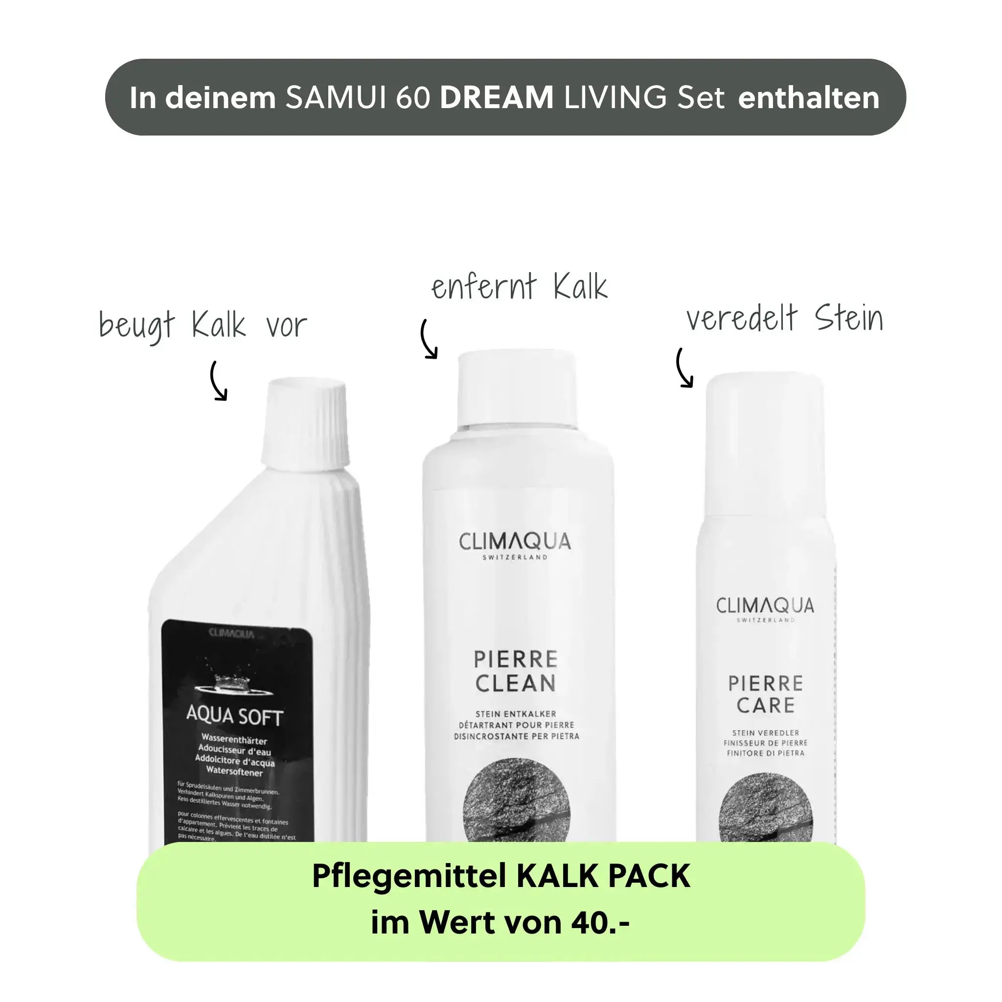 Gartenbrunnen SAMUI 60 DREAM LIVING Set - CLIMAQUA