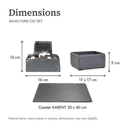 Dimensions of the SAMUI PURE CAT SET