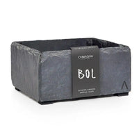 BOL 17 Anthracite – Petite jardinière 17x17x9 cm Noir ardoise