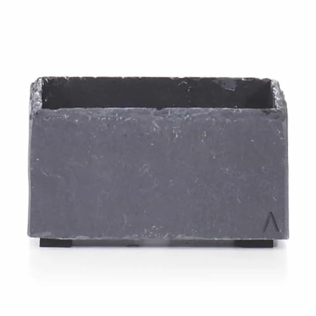 Kleine Pflanschale 17x17x9 cm Schiefer Schwarz BOL 17 Anthracite - CLIMAQUA