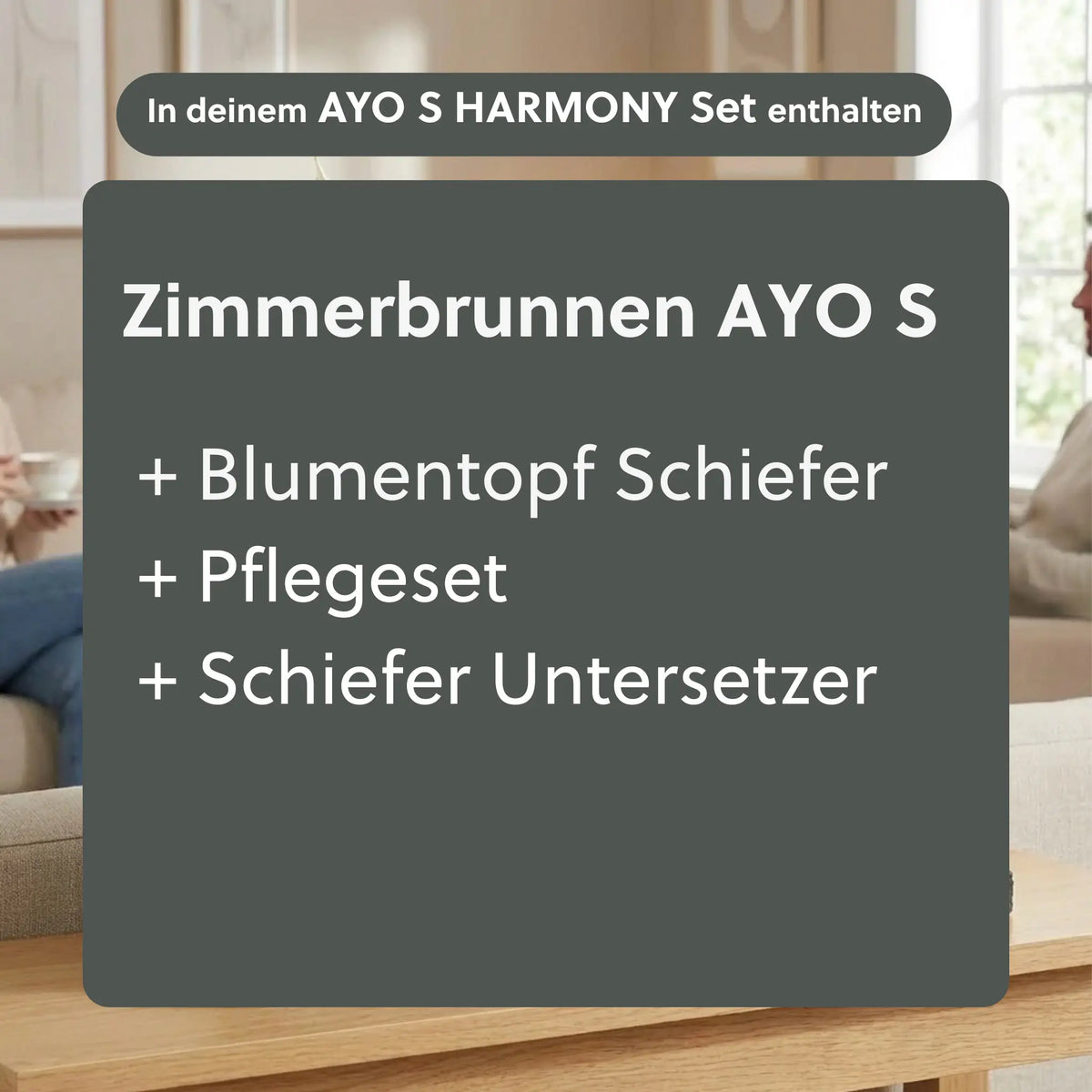 Kleiner Zimmerbrunnen AYO S HARMONY Set - CLIMAQUA