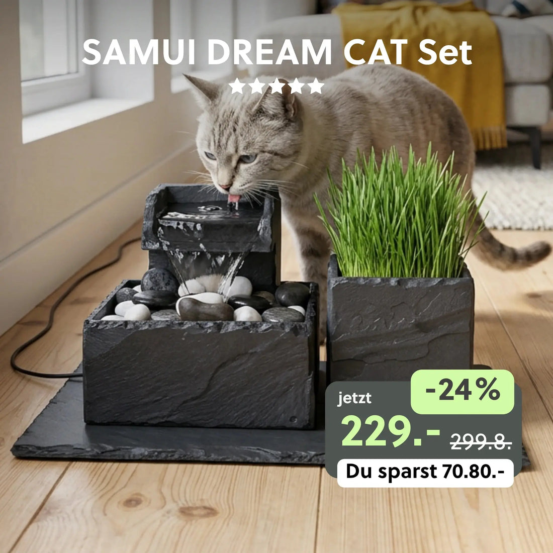 Katzenbrunnen SAMUI DREAM CAT SET - CLIMAQUA