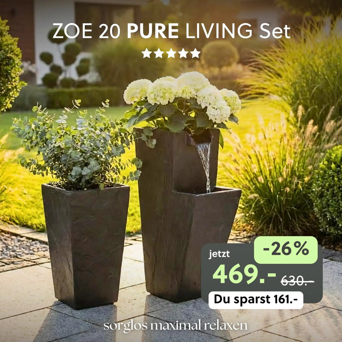 ZOE 20 PURE LIVING Set Anthrazit - CLIMAQUA