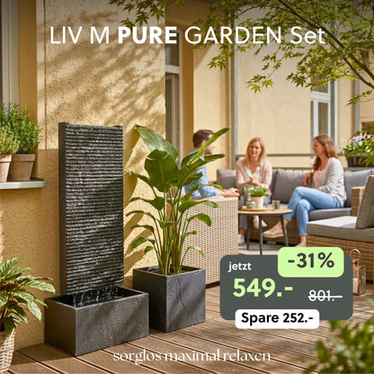 Wasserwand LIV M PURE GARDEN Set - CLIMAQUA