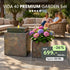 Gartenbrunnen VIDA 40 PREMIUM GARDEN Set Rusty - CLIMAQUA