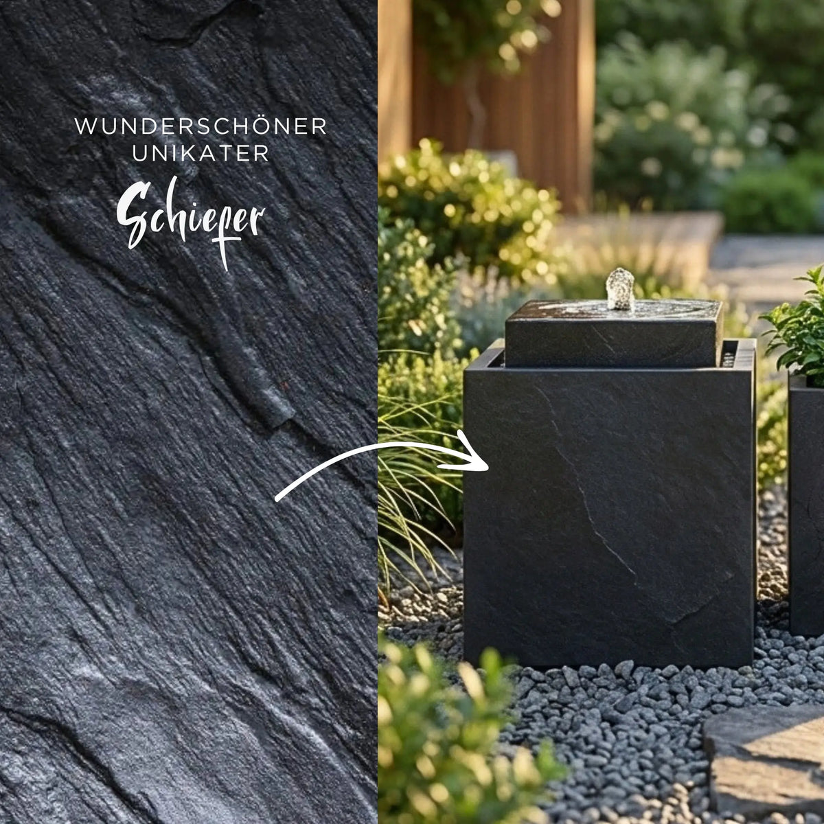 Gartenbrunnen VIDA 40 PREMIUM LIVING Set - CLIMAQUA