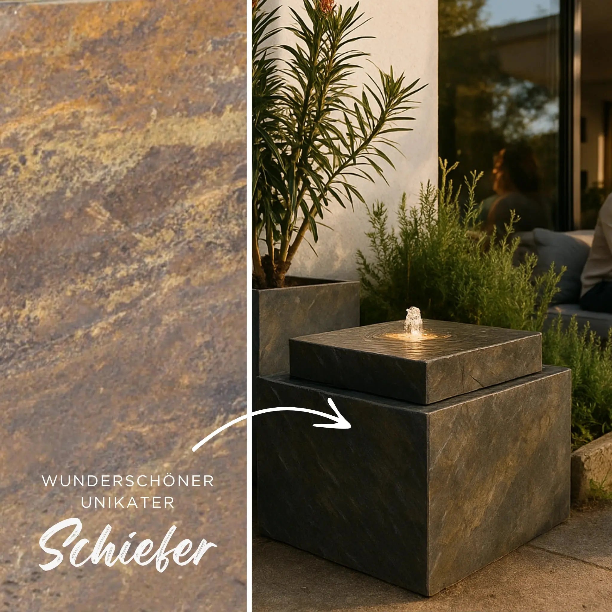 Gartenbrunnen VIDA 60 DREAM LIVING Set Rusty - CLIMAQUA