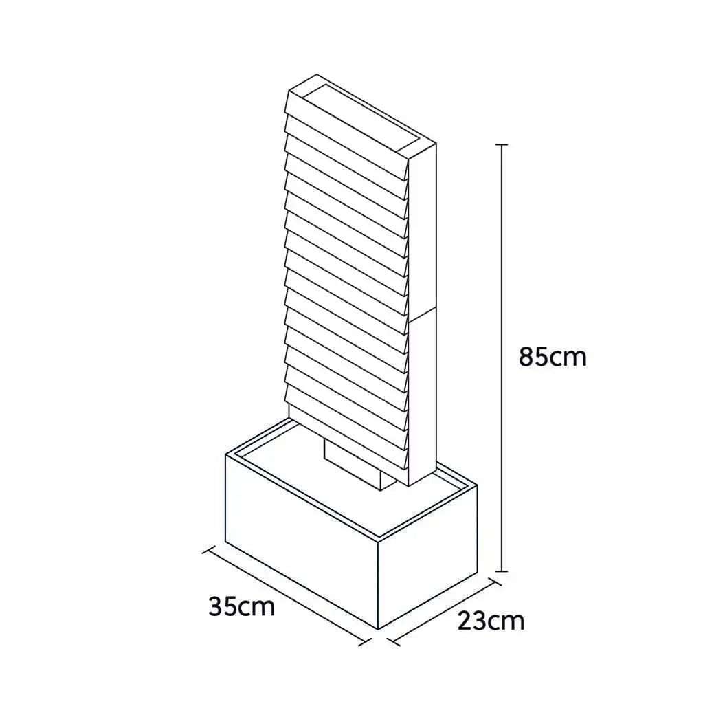 Mittelgrosse Wasserwand Schiefer AVA M - CLIMAQUA