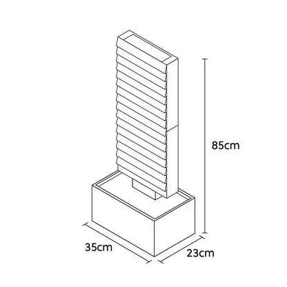 Mittelgrosse Wasserwand Schiefer AVA M - CLIMAQUA