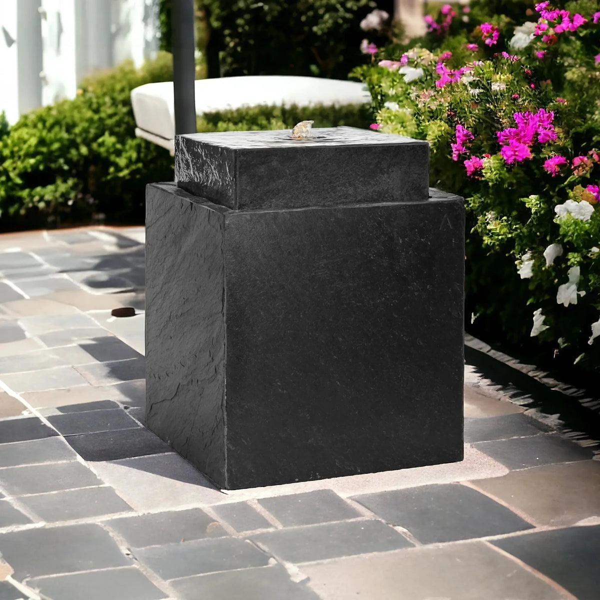 Gartenbrunnen VIDA 40 PREMIUM LIVING Set Anthrazit - CLIMAQUA