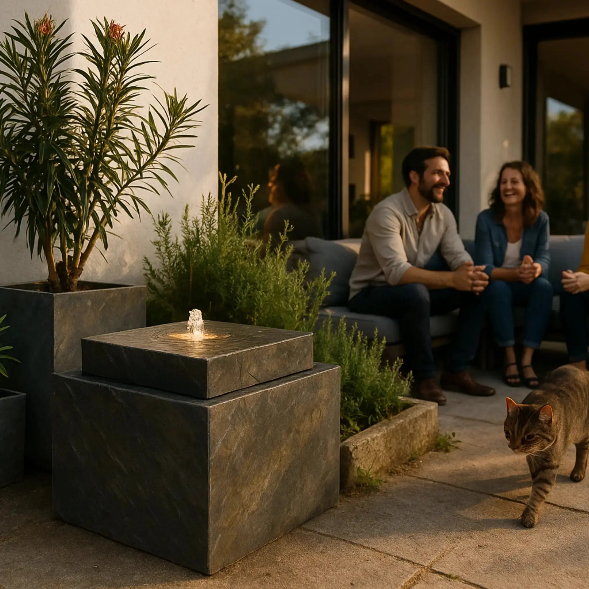 Gartenbrunnen VIDA 60 DREAM LIVING Set Rusty - CLIMAQUA