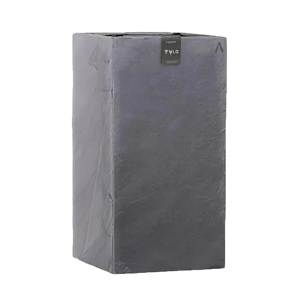 Pflanzsäule 30x57 cm Schiefer Schwarz Indoor PYLO 57 anthracite - CLIMAQUA