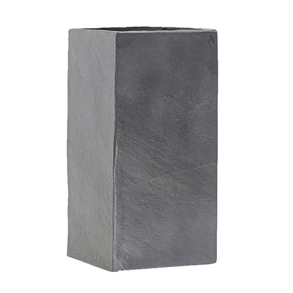 Pflanzsäule 30x57 cm Schiefer Schwarz Indoor PYLO 57 anthracite - CLIMAQUA