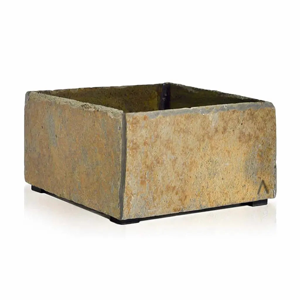 Pflanzschale Eckig 19x19x10 cm Schiefer Braun BOL 19 Rusty - CLIMAQUA