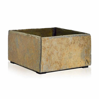 Pflanzschale Eckig 19x19x10 cm Schiefer Braun BOL 19 Rusty - CLIMAQUA