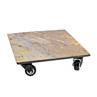 ROLO 35 Rusty – Schiefer Rolluntersetzer Rechteckig 35x35 cm Braun