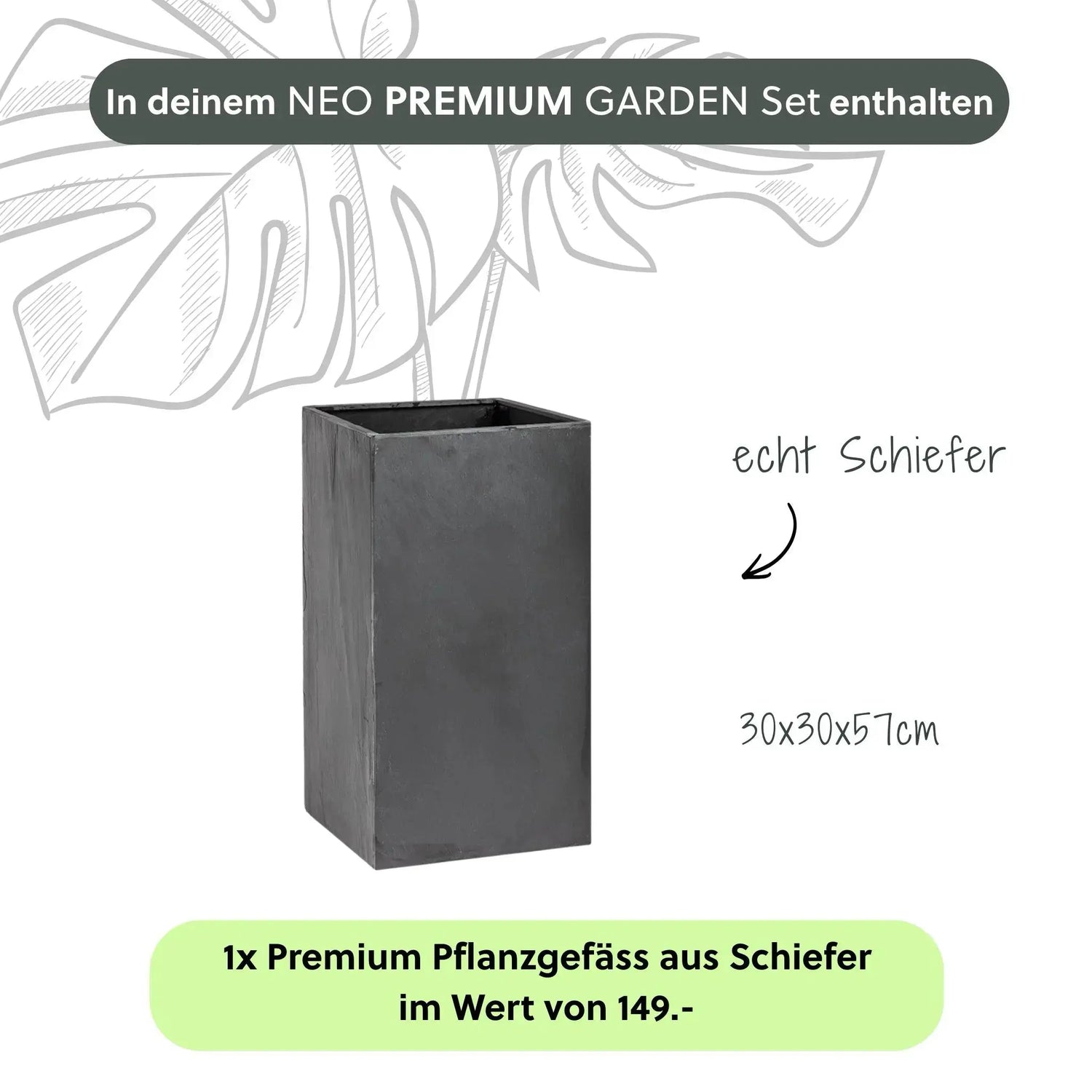 Säule Brunnen NEO PREMIUM GARDEN Set - CLIMAQUA