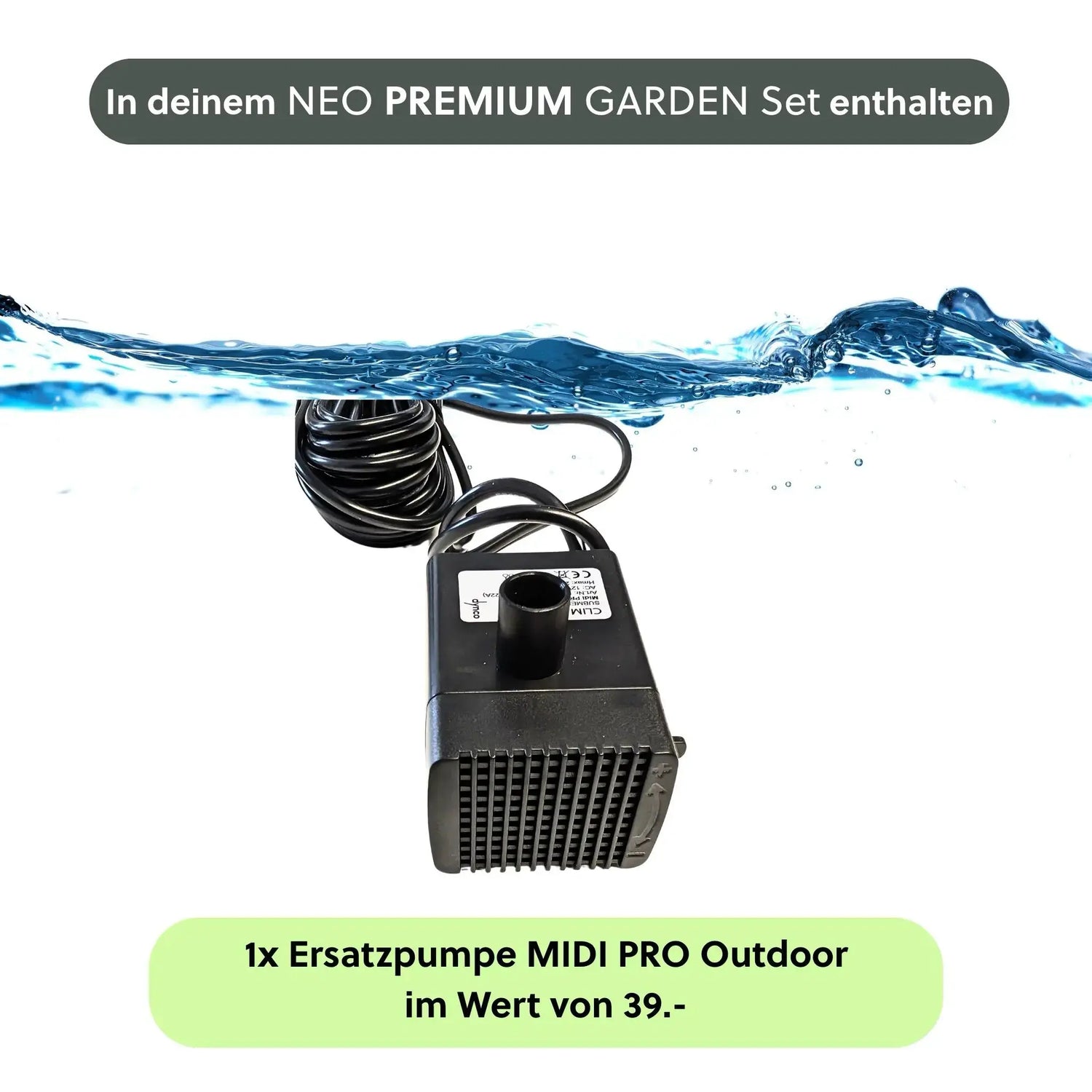 Säule Brunnen NEO PREMIUM GARDEN Set - CLIMAQUA