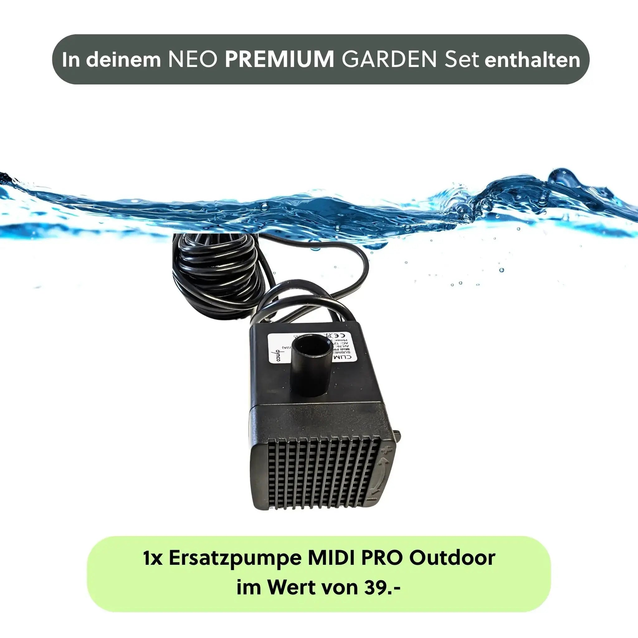 Säule Brunnen NEO PREMIUM GARDEN Set - CLIMAQUA