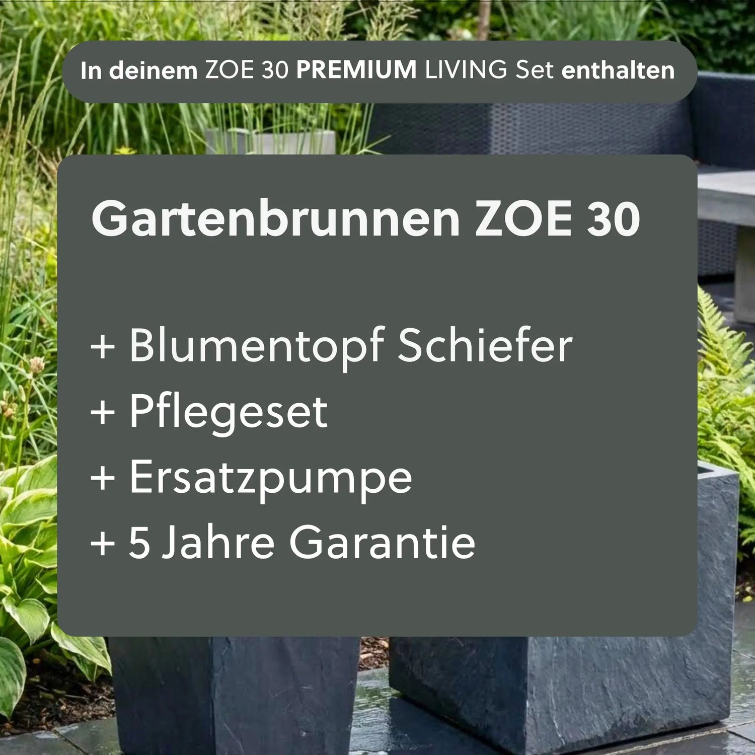 ZOE 30 PREMIUM LIVING Set Anthrazit - CLIMAQUA