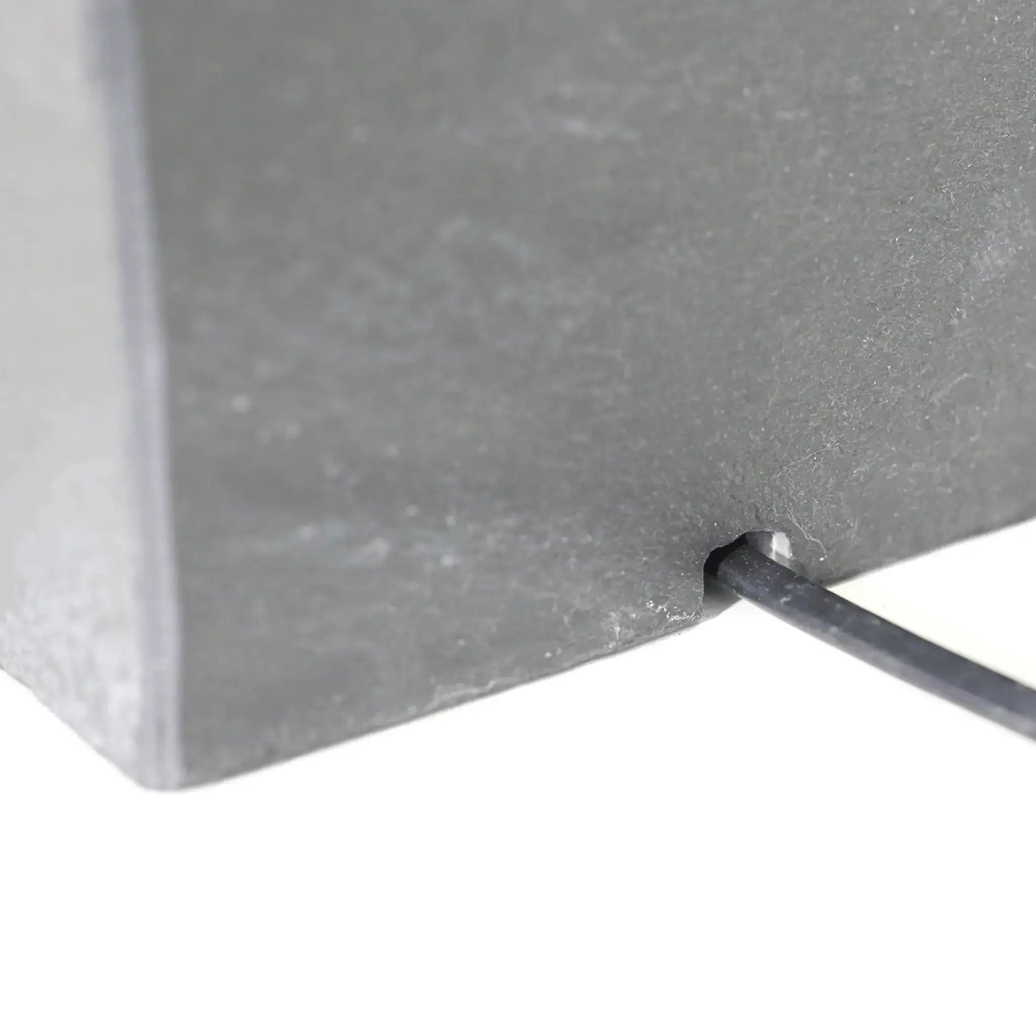 ZOE 30 Anthrazit – Wasserfallbrunnen mit Pflanzgefäss aus Naturschiefer Braun mit LED-Beleuchtung 38 x 26 x 76 cm 25 kg - CLIMAQUA