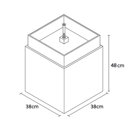 Stilvoller Terrassenbrunnen Anthrazit VIDA 40 - CLIMAQUA