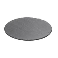 Hochwertige Schieferplatte Untersetzer ø30cm TRENT round Anthracite