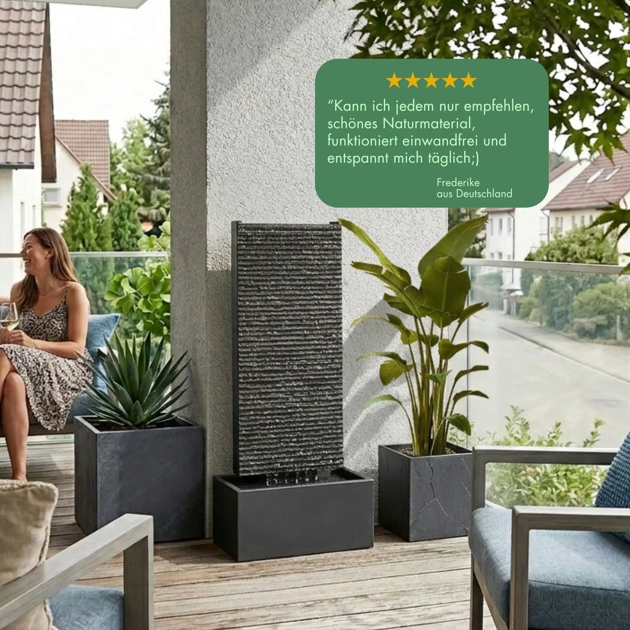Wasserwand LIV M PURE GARDEN Set - CLIMAQUA
