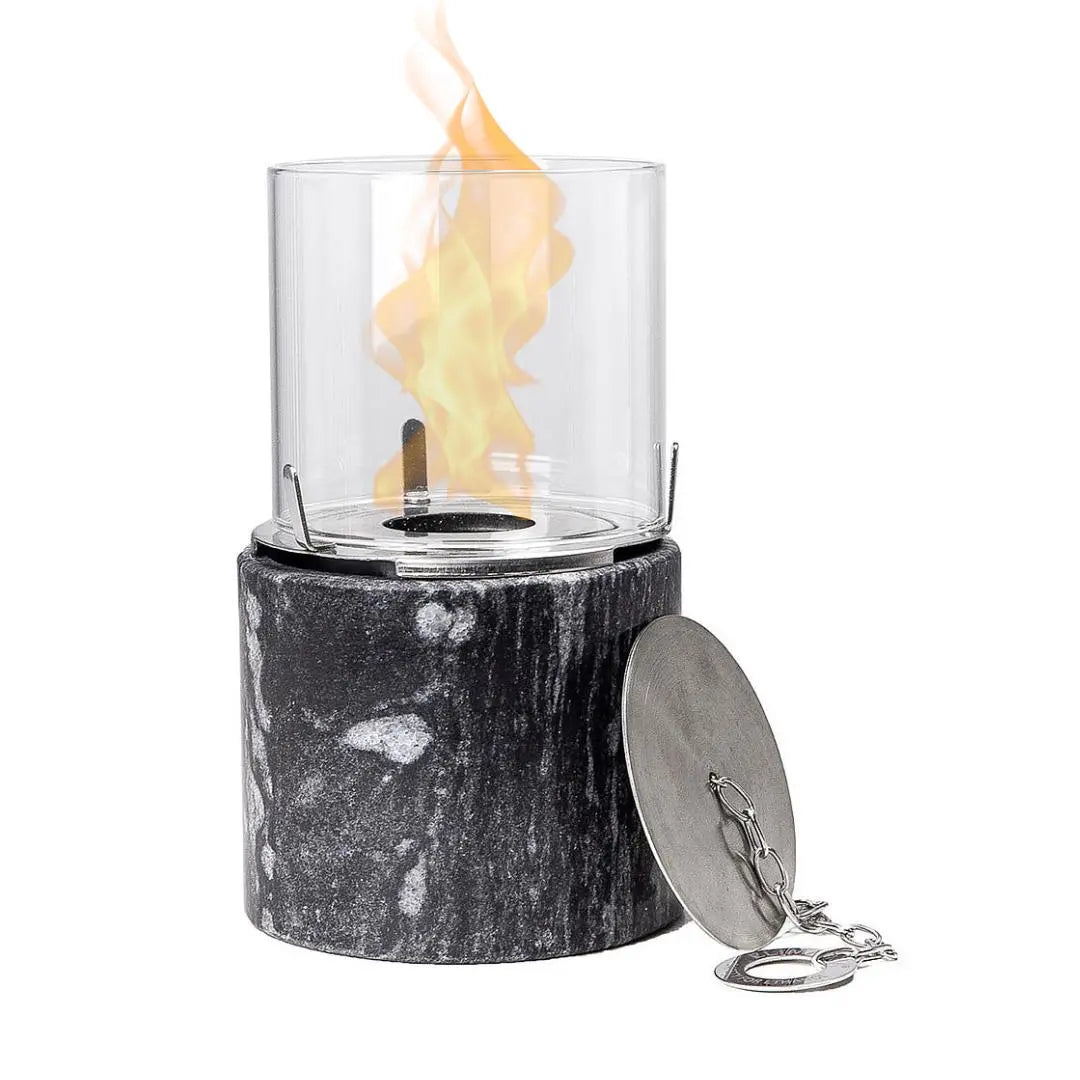 Tischfeuer Marmor Schwarz PINO S BLACK - CLIMAQUA