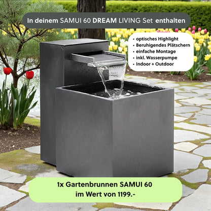 Gartenbrunnen SAMUI 60 DREAM LIVING Set - CLIMAQUA