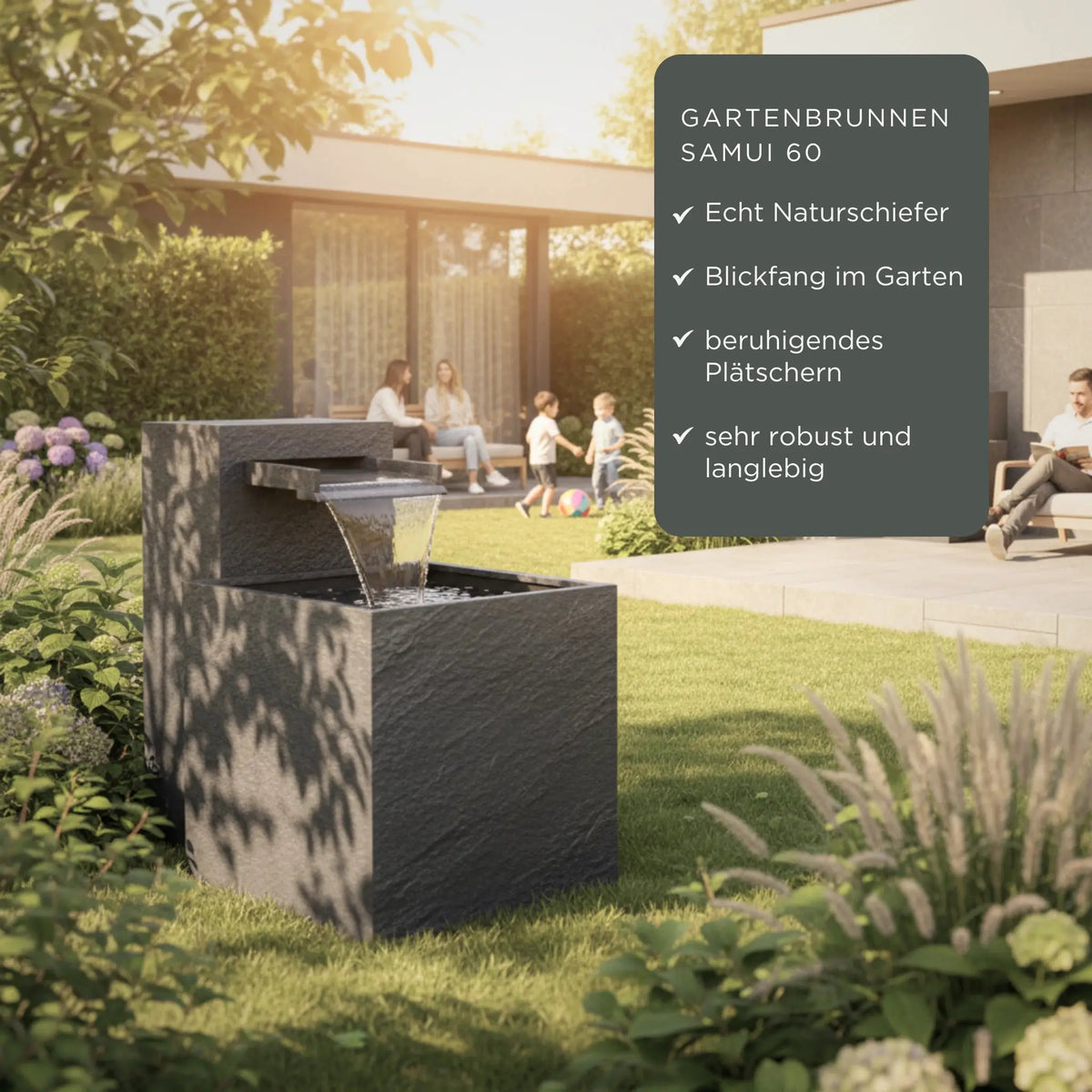 Gartenbrunnen SAMUI 60 DREAM LIVING Set - CLIMAQUA