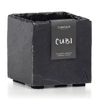 CUBI 13 Antraciet – Bloempot Kubus 13x13x13 cm leisteen Zwart