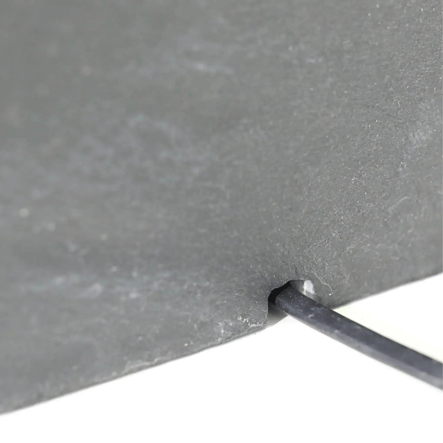 VIDA 60 Anthrazit – Gartenbrunnen modern Naturschiefer Schwarz, Vogeltränke, beleuchteter Wassersprudel, 57 x 57 x 50 cm, 60 kg - CLIMAQUA