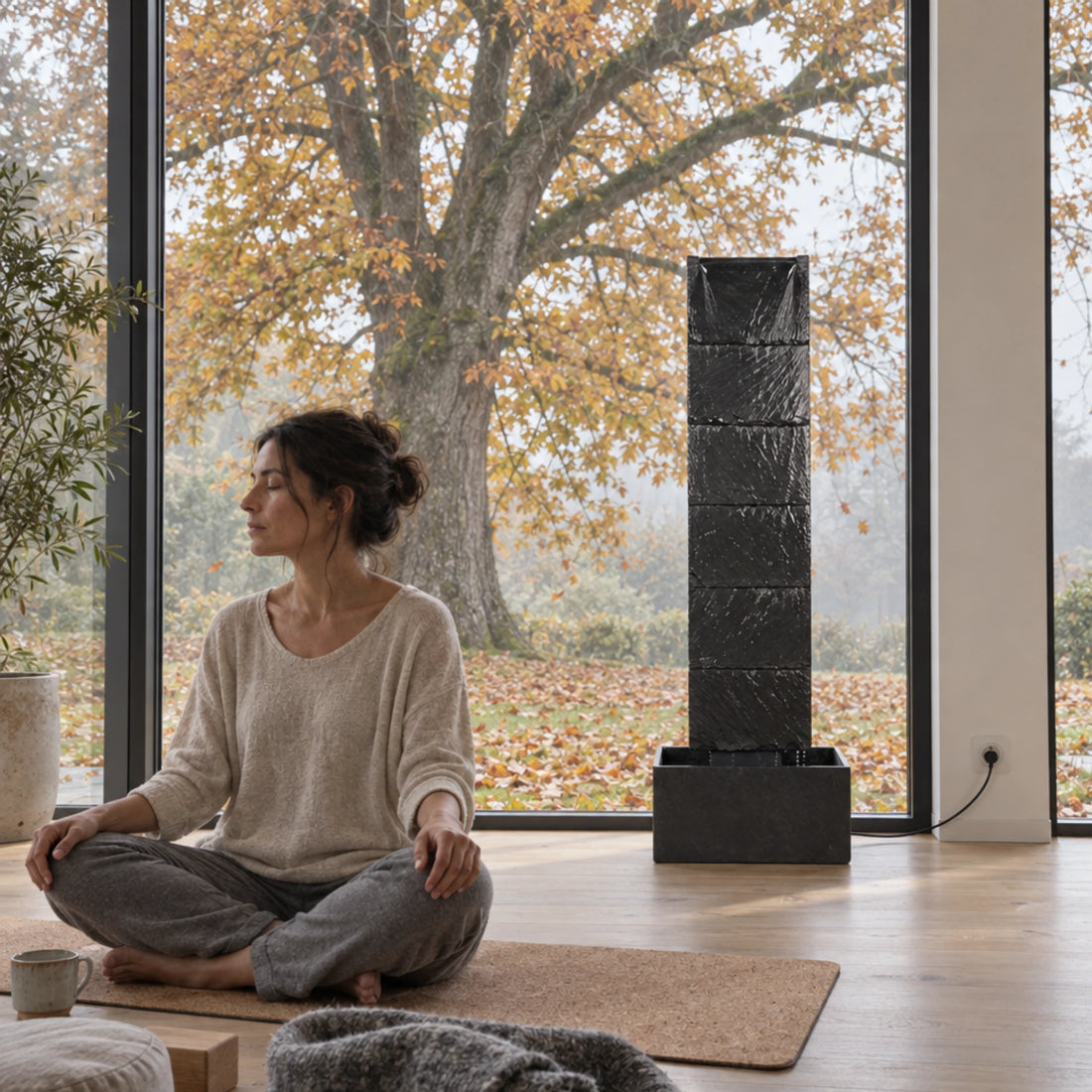 CLIMAQUA Fountains Waterwall VIO L Anthracite - CLIMAQUA (KI-Inhalte)
