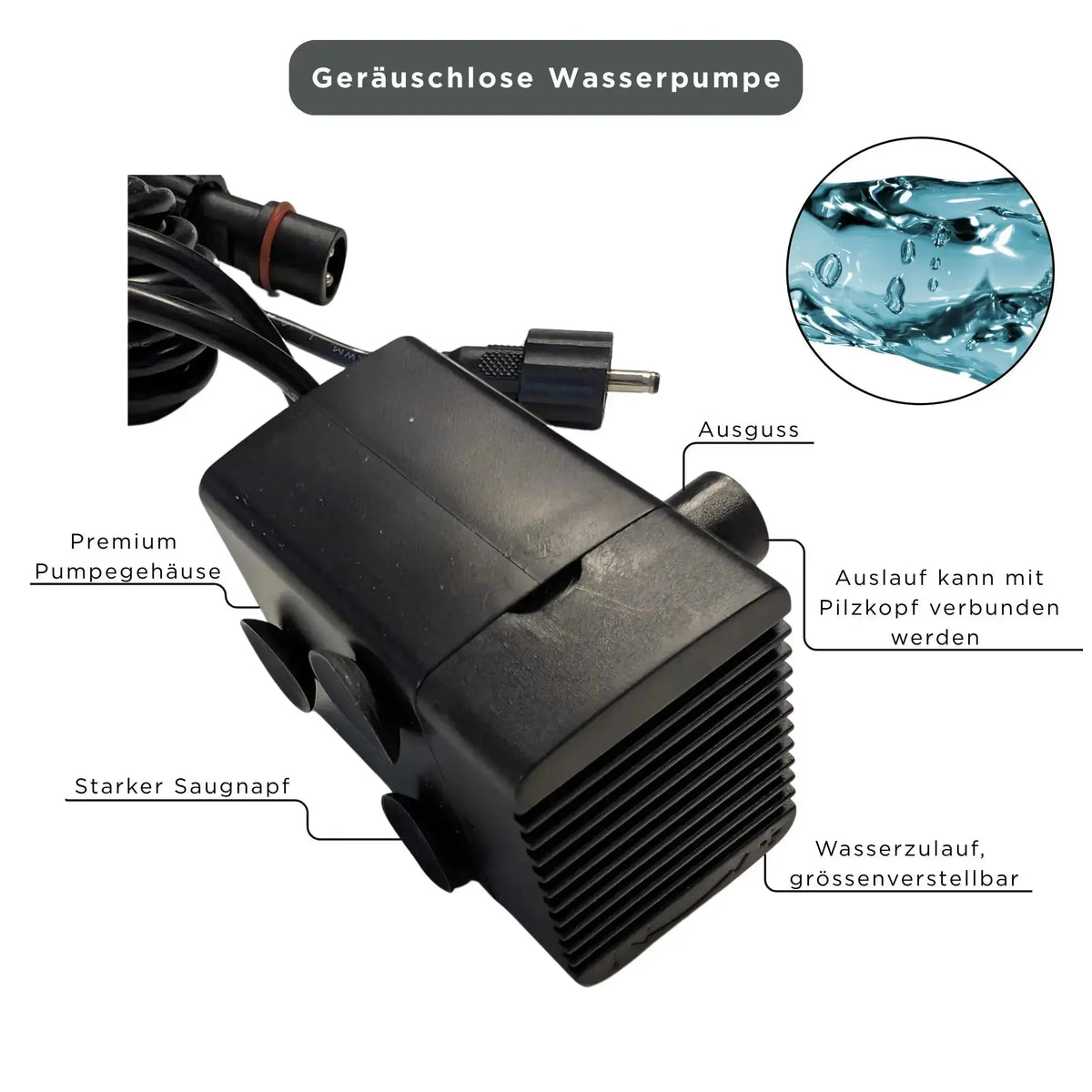 Wasserpumpe Pump MIDI PRO Outdoor 150cm - CLIMAQUA