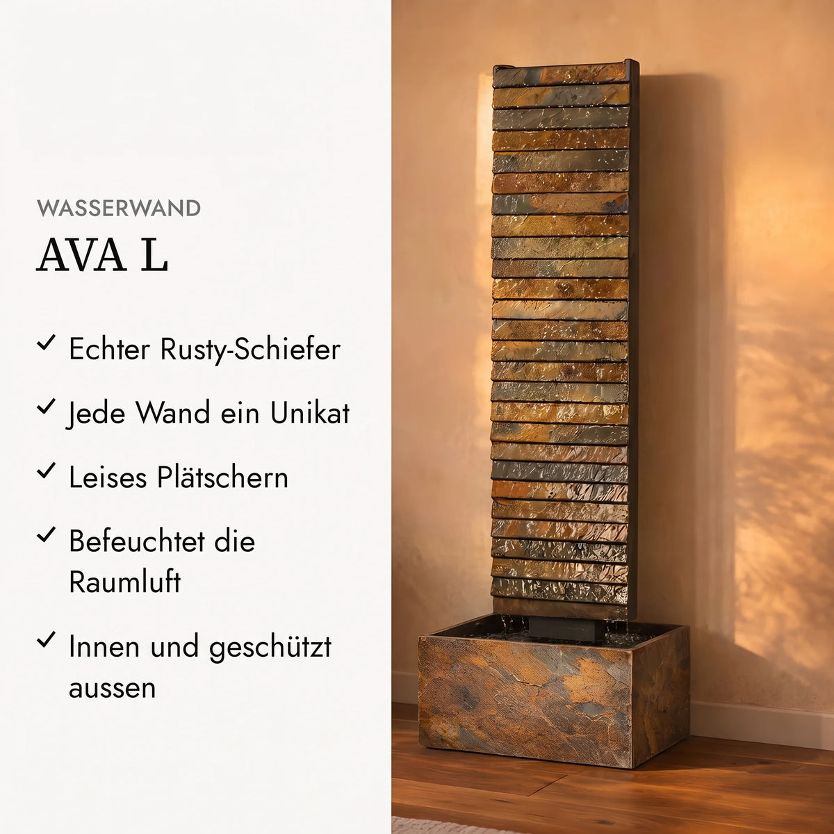 Vorteile der Wasserwand AVA L (KI-Inhalte)